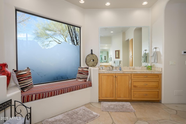 bathroom featuring vanity