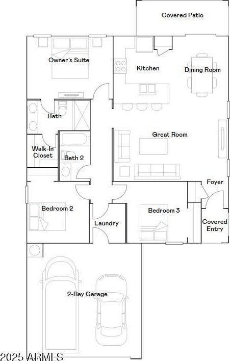 12438 E Verbina Ln, Florence, AZ 85132 - view of home floor plan