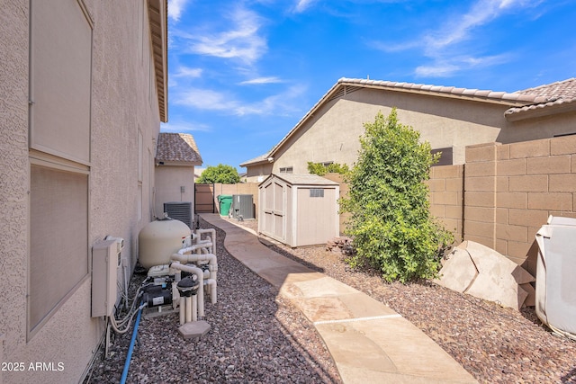 2642 S Joplin, Mesa, AZ 85209 - fenced backyard featuring a shed