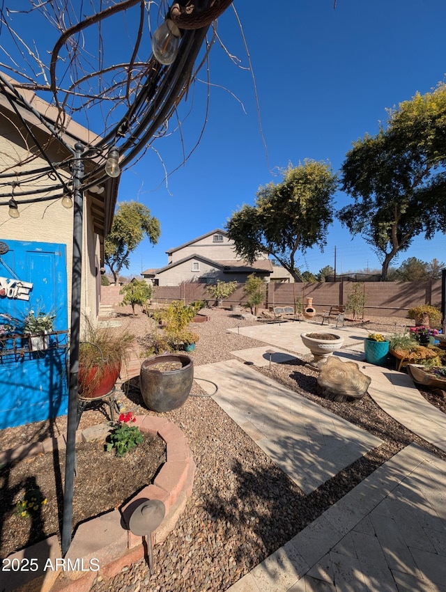 view of yard with a patio