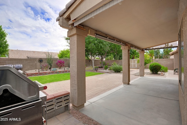 5451 W Folley St, Chandler, AZ 85226 - fenced backyard featuring a patio and area for grilling