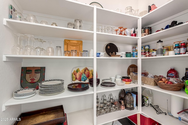 view of pantry