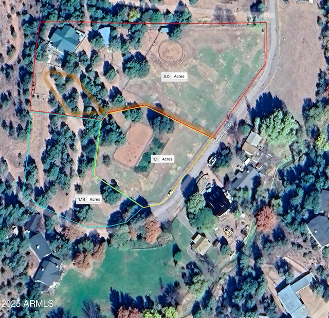 2160 S Moonlight Dr, Star Valley, AZ 85541 - map / location with property parcel outlined