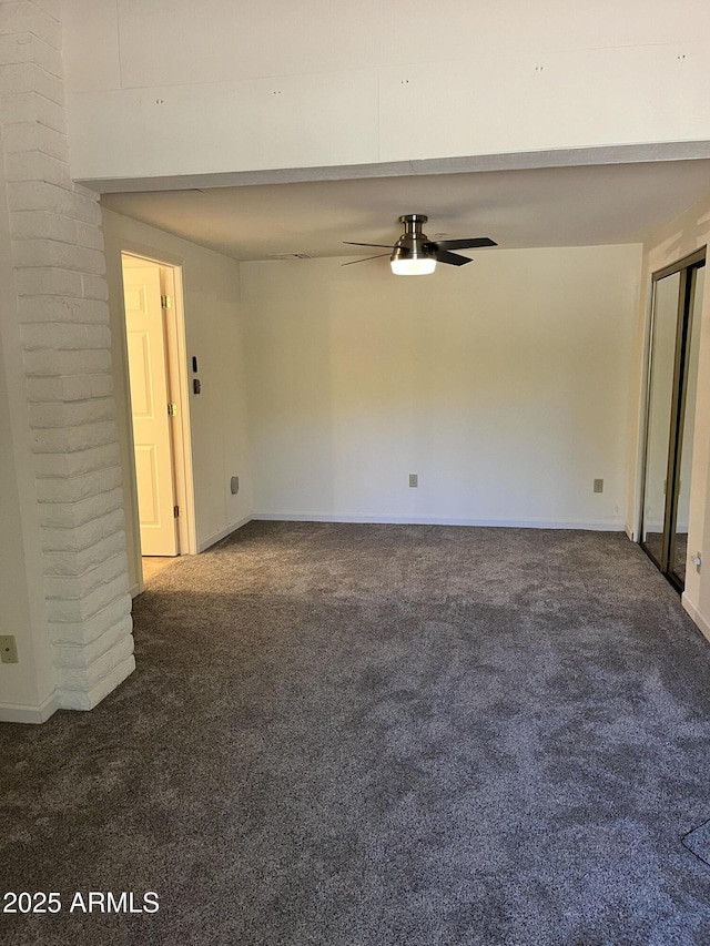 2160 S Moonlight Dr, Star Valley, AZ 85541 - carpeted empty room with ceiling fan and baseboards