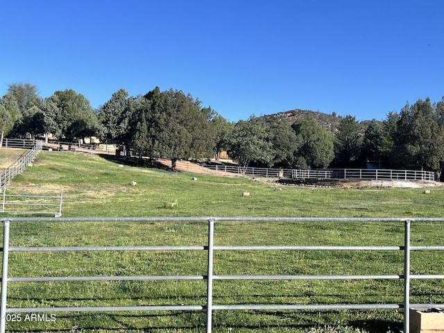 2160 S Moonlight Dr, Star Valley, AZ 85541 - view of yard featuring a view of countryside and an outdoor riding arena