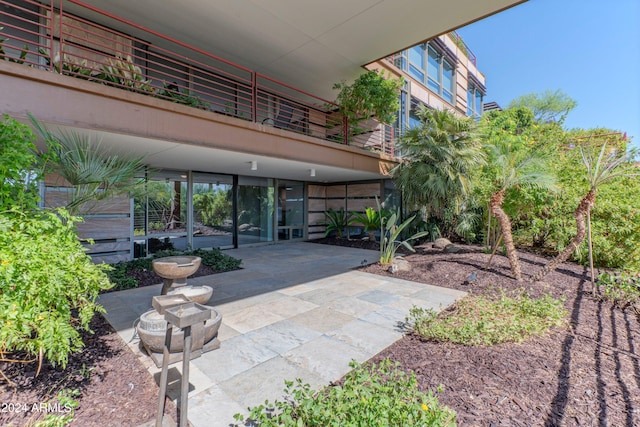 view of patio / terrace featuring a balcony