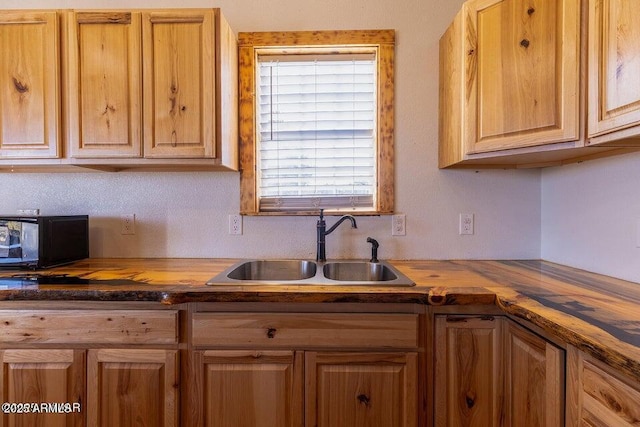 24 N County Road N3101, Vernon, AZ 85940 - kitchen with black microwave and a sink