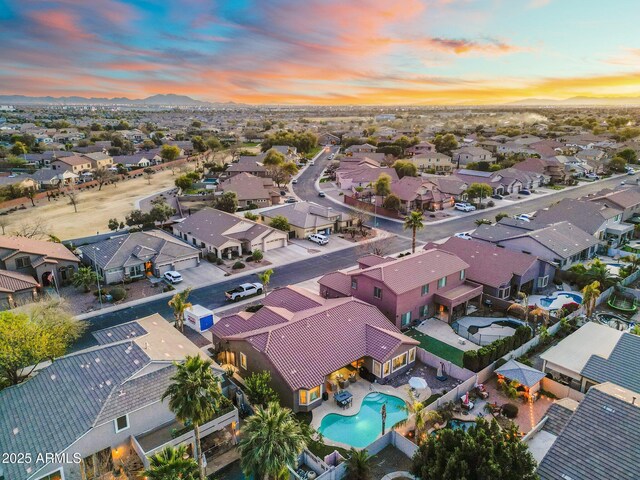 10722 E Keats Ave, Mesa, AZ 85209 - birds eye view of property featuring a residential view