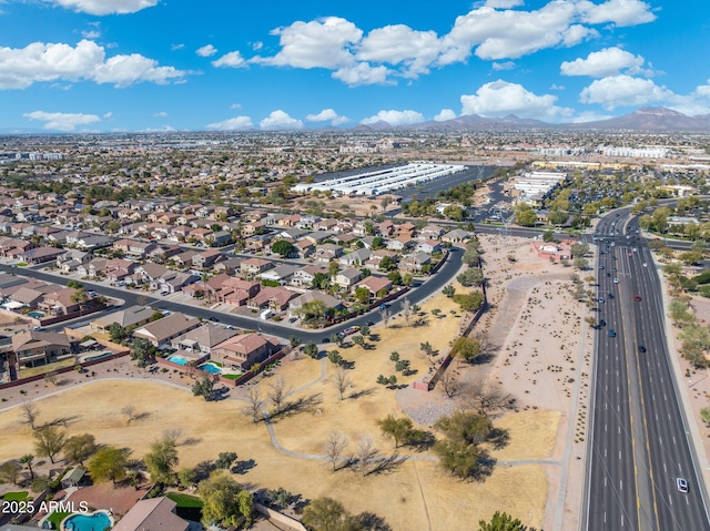 10722 E Keats Ave, Mesa, AZ 85209 - drone / aerial view with a mountain view
