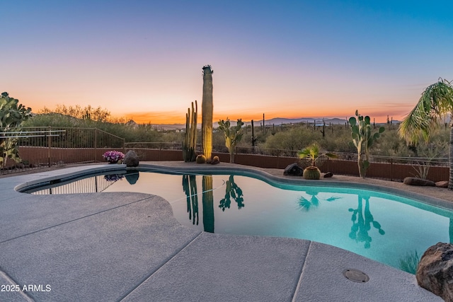 43638 N 22nd St, New River, AZ 85087 - view of pool with a fenced backyard and a patio