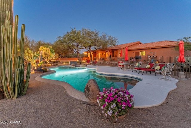 43638 N 22nd St, New River, AZ 85087 - view of swimming pool with a patio