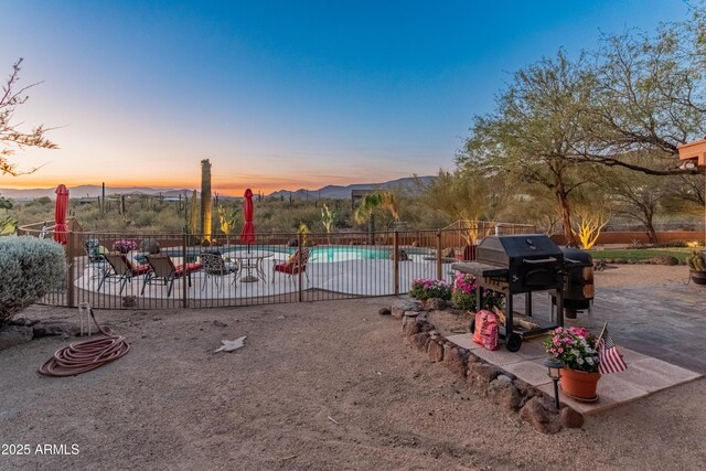 43638 N 22nd St, New River, AZ 85087 - view of pool with a patio area and grilling area