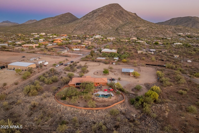 43638 N 22nd St, New River, AZ 85087 - aerial view at dusk of a mountain view