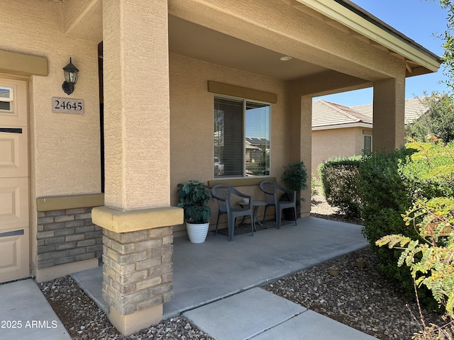 24645 W Atlanta Ave, Buckeye, AZ 85326 - entrance to property with stucco siding