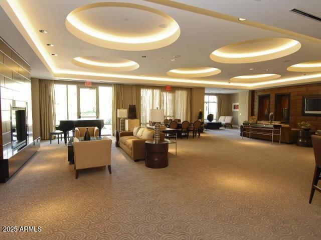 building lobby with visible vents