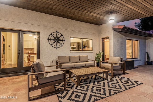 5602 W Alameda Rd, Glendale, AZ 85310 - view of patio / terrace with an outdoor hangout area and french doors