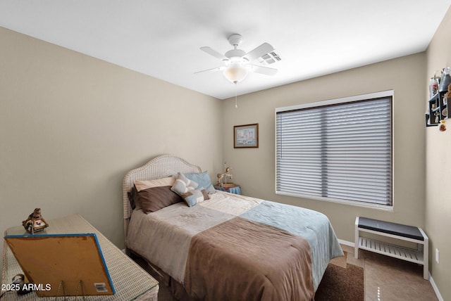 1144 E Nunneley Rd, Gilbert, AZ 85296 - bedroom featuring baseboards and ceiling fan