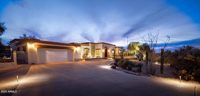 view of front of house featuring a garage