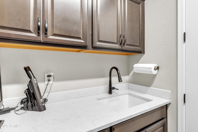 interior space with a sink