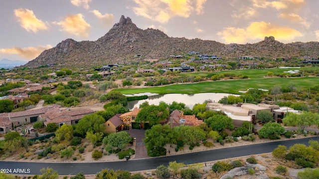 exterior space with view of golf course