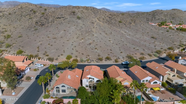 aerial view featuring a mountain view