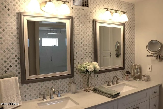 bathroom featuring vanity