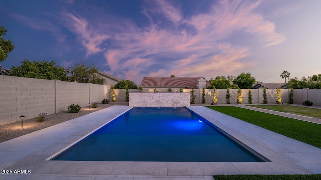 5103 E Juniper Ave, Scottsdale, AZ 85254 - view of swimming pool with a fenced backyard and a patio
