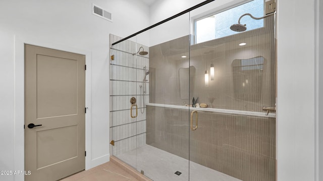 5103 E Juniper Ave, Scottsdale, AZ 85254 - bathroom featuring a shower stall and tile patterned flooring