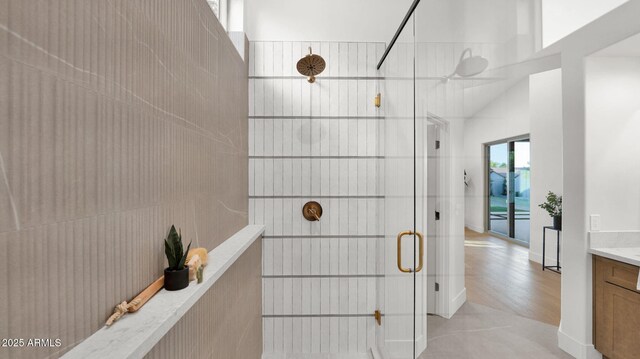 5103 E Juniper Ave, Scottsdale, AZ 85254 - full bathroom with a tile shower and vanity