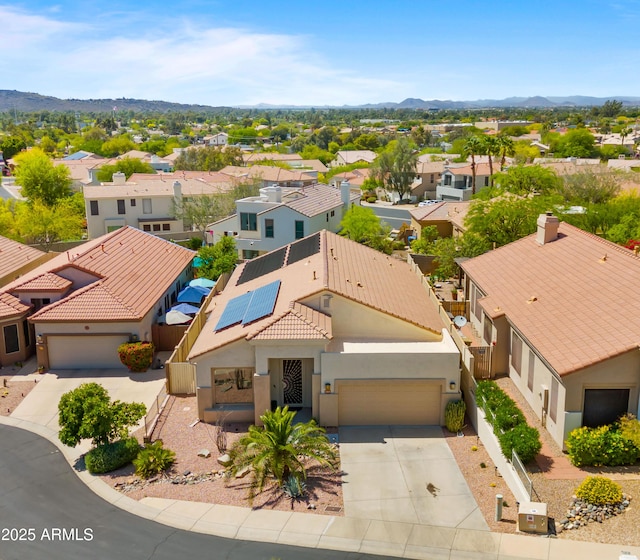 13614 N 12th Way, Phoenix, AZ 85022 - bird's eye view featuring a mountain view and a residential view