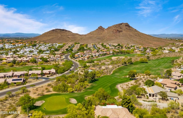 13614 N 12th Way, Phoenix, AZ 85022 - aerial view featuring a mountain view, golf course view, and a residential view