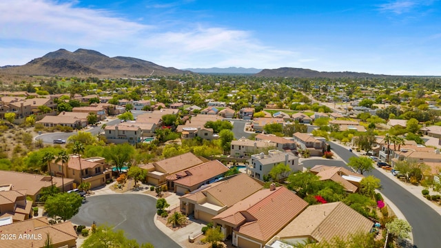 13614 N 12th Way, Phoenix, AZ 85022 - birds eye view of property featuring a residential view and a mountain view
