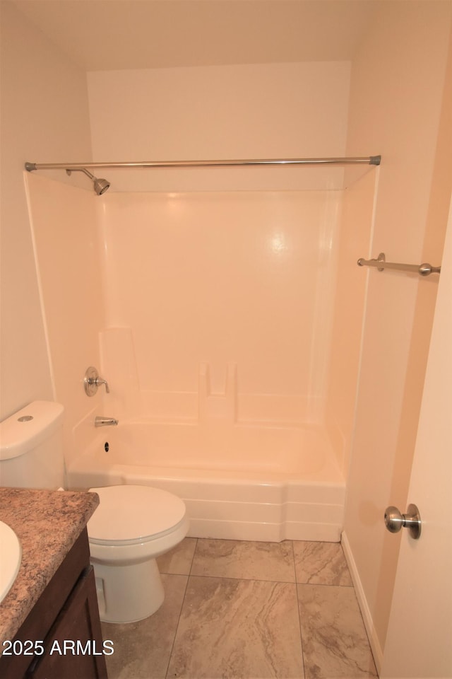 8124 N 33rd Dr, Phoenix, AZ 85051 - bathroom with toilet, vanity, and shower / bath combination