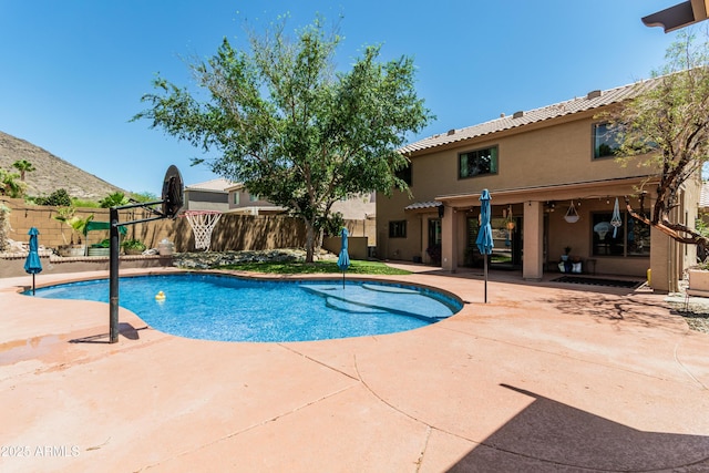 6422 W Range Mule Dr, Phoenix, AZ 85083 - view of swimming pool with a patio area and fence