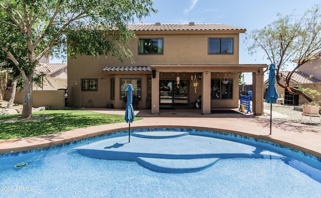 6422 W Range Mule Dr, Phoenix, AZ 85083 - outdoor pool with a patio area and fence