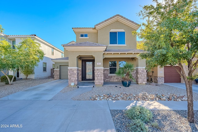 view of front of home with covered porch