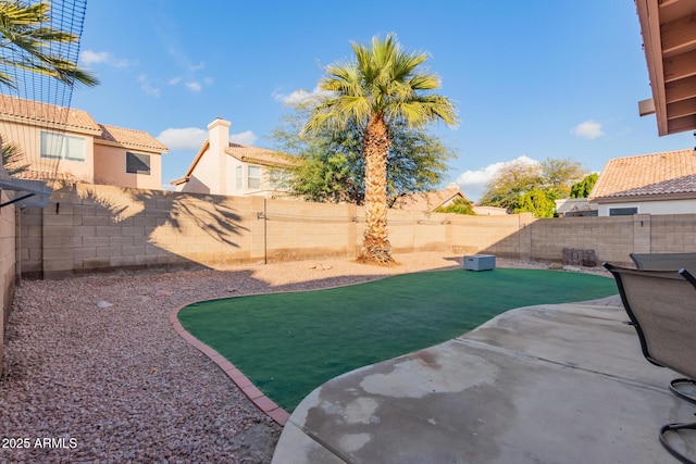 view of yard featuring a patio