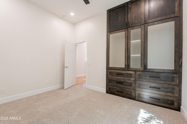 3971 E Leo Pl, Chandler, AZ 85249 - unfurnished bedroom with carpet, baseboards, and a ceiling fan