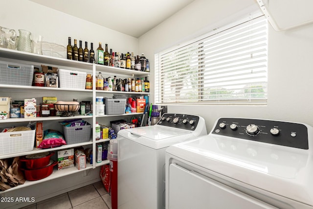 13359 W Post Dr, Surprise, AZ 85374 - washroom with washing machine and dryer and tile patterned floors