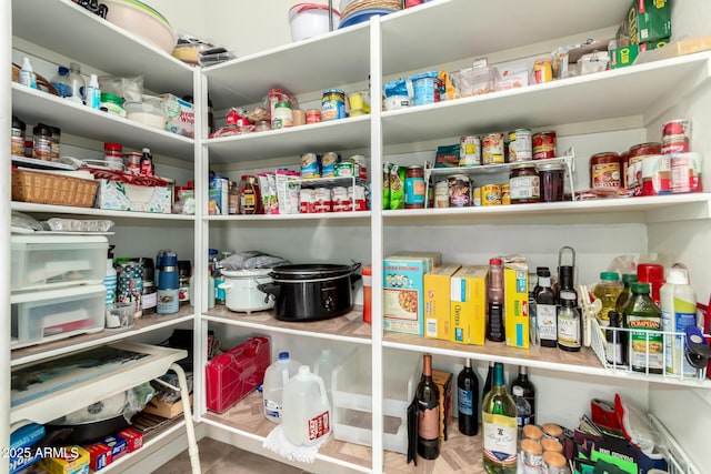 view of pantry