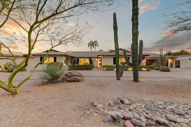 view of ranch-style home