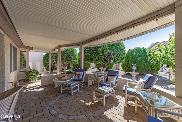 view of patio / terrace with outdoor lounge area