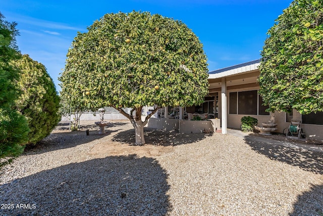 view of front of home