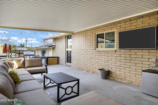 view of patio / terrace featuring outdoor lounge area