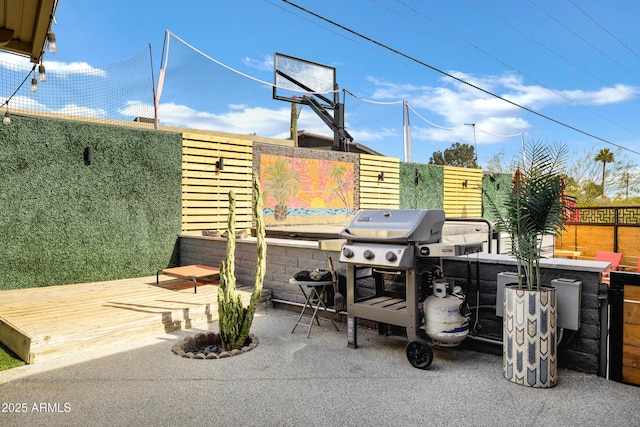 view of patio / terrace with grilling area