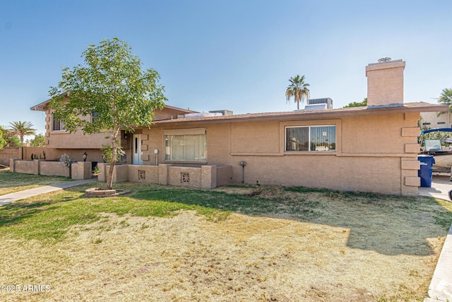 840 N Acacia, Mesa, AZ 85213 - view of front of house featuring stucco siding and a chimney