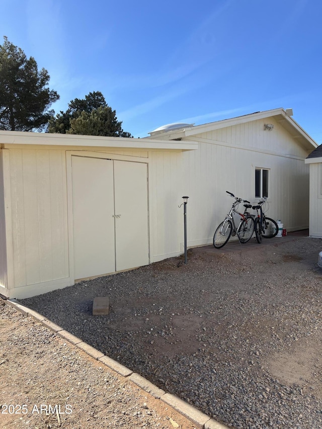 view of outbuilding with an outdoor structure
