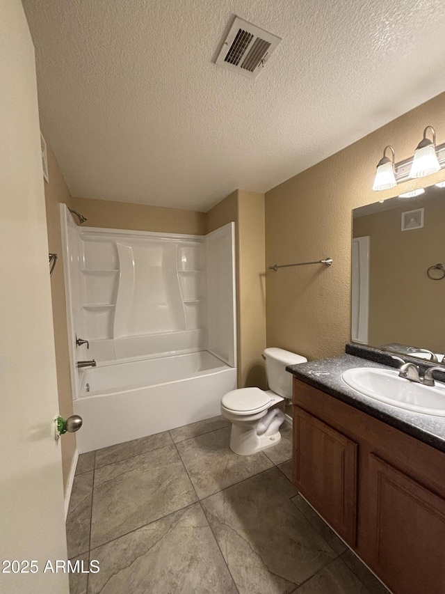 3434 E Baseline Rd Unit 204, Phoenix, AZ 85042 - full bathroom featuring vanity, a textured ceiling, and shower / tub combination