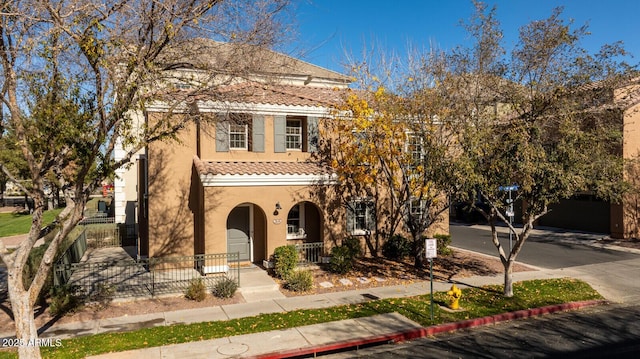 view of front of property with a porch