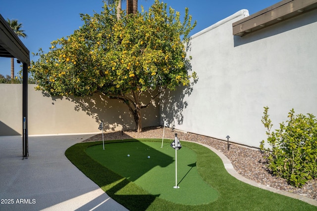 view of yard with a patio